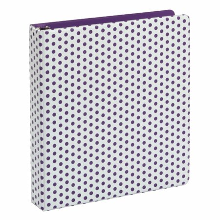 OXFORD Punch Pop Binder, 1.5in. Round Rings, Holds 350 Sheets, Purple 42655